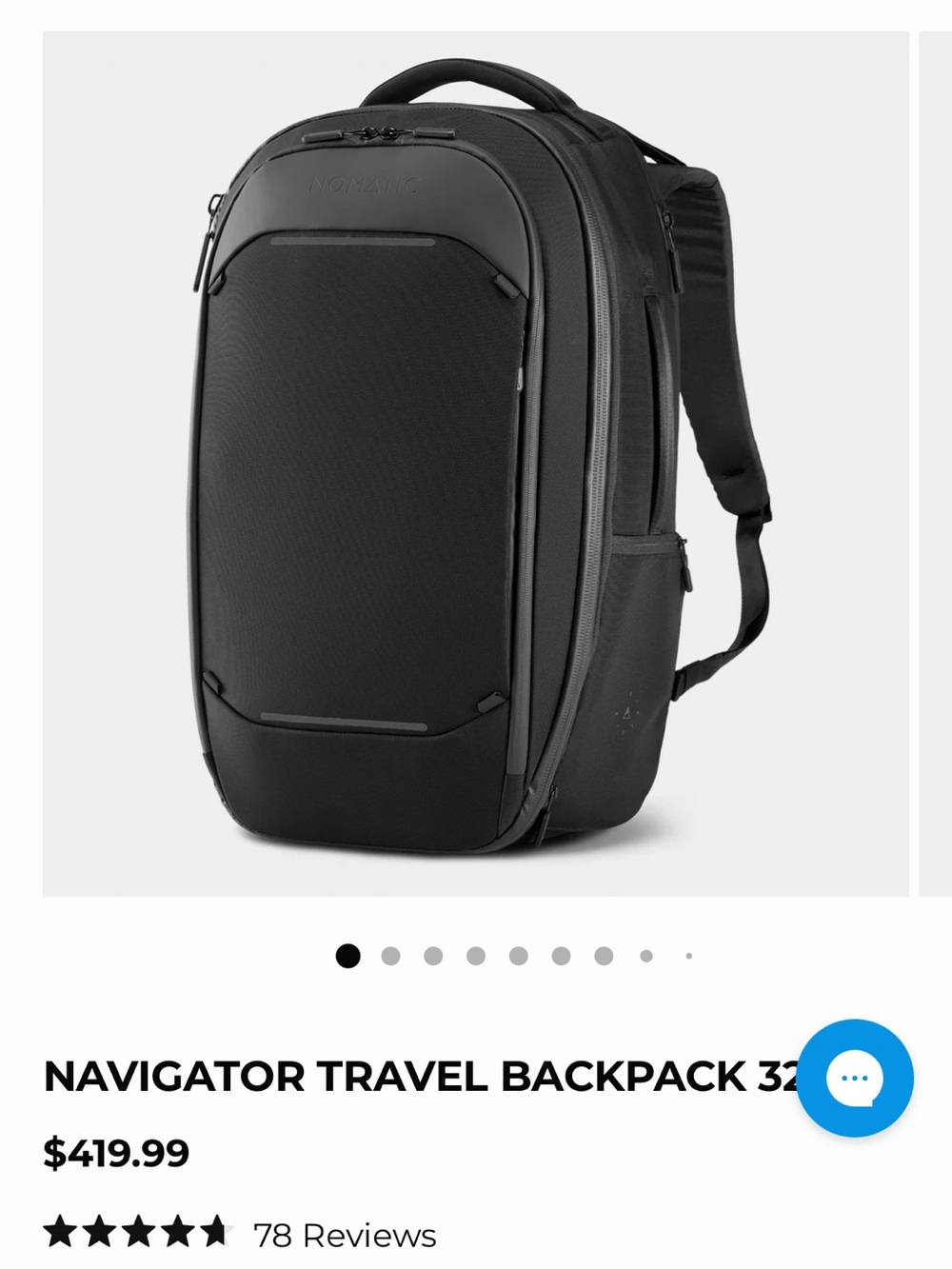 Nomatic Navigator Travel Backpack — Black